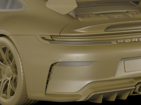 Porsche 911 GT3 Weissach 2025 Model 3D