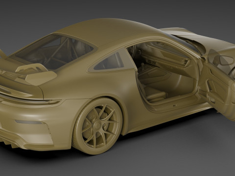 Porsche 911 GT3 Weissach 2025 Model 3D