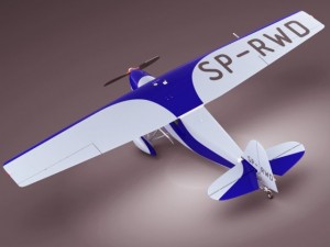 propeller airplane rwd5 3D मॉडल