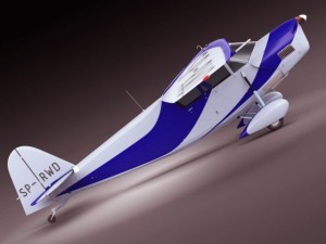 propeller airplane rwd5 3D मॉडल