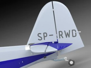 propeller airplane rwd5 3D Model