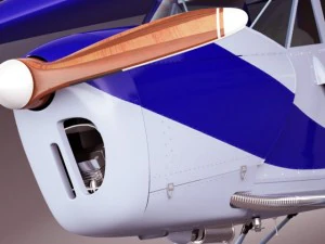 propeller airplane rwd5 3D Model