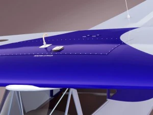 propeller airplane rwd5 3D Model