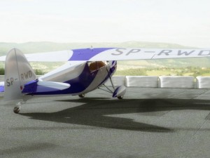 propeller airplane rwd5 3D मॉडल