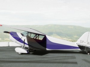 propeller airplane rwd5 3D मॉडल