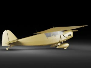 propeller airplane rwd5 3D Model