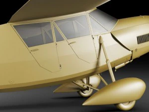 propeller airplane rwd5 3D Model