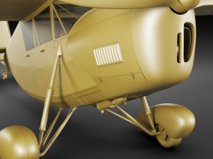 propeller airplane rwd5 3D मॉडल
