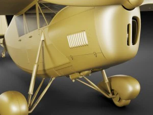 propeller airplane rwd5 3D Model
