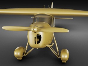 propeller airplane rwd5 3D मॉडल
