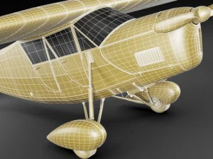 propeller airplane rwd5 3D Model