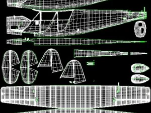propeller airplane rwd5 3D Model