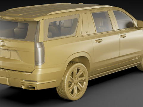 Escalade ESV SUV 2025 3D Model