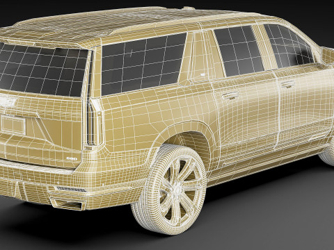 Escalade ESV SUV 2025 3D Model
