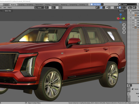 Escalade SUV 2025 3D-Modell