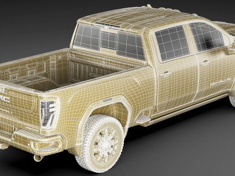 Pick-up Sierra Denali 2500HD Ultimate 2024 Modèle 3D