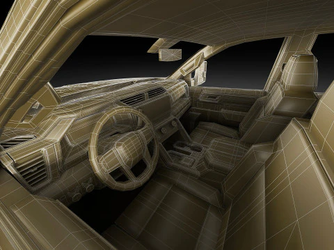 Pick-up Sierra Denali 2500HD Ultimate 2024 Modèle 3D