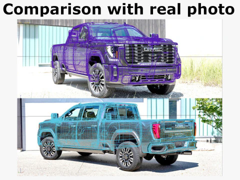 Pick-up Sierra Denali 2500HD Ultimate 2024 Modèle 3D