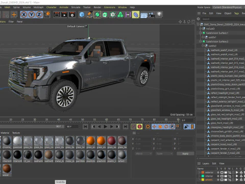 Pick-up Sierra Denali 2500HD Ultimate 2024 Modèle 3D