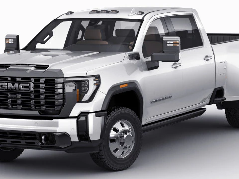 Pick-up Sierra 3500HD Dually Denali Ultimate 2024 3D Model