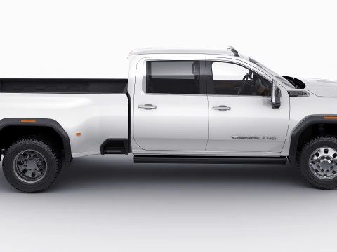 Pick-up Sierra 3500HD Dually Denali Ultimate 2024 3D Model