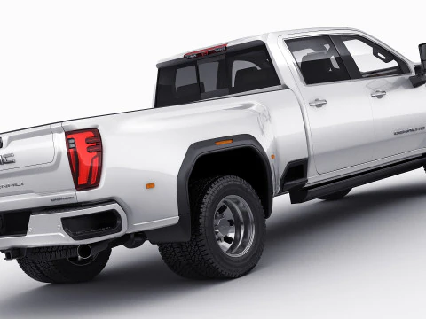 Pick-up Sierra 3500HD Dually Denali Ultimate 2024 3D Model