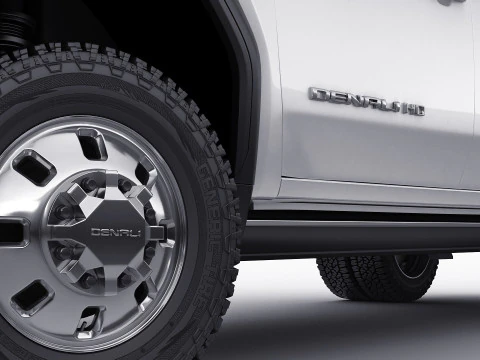 Pick-up Sierra 3500HD Dually Denali Ultimate 2024 3D Model