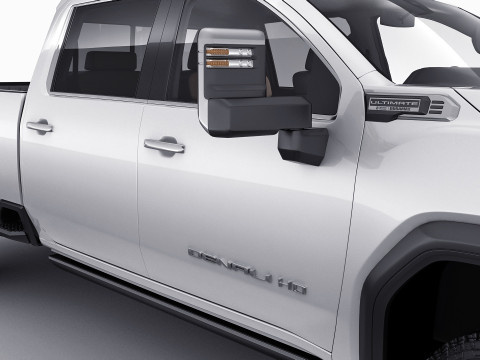 Pick-up Sierra 3500HD Dually Denali Ultimate 2024 Modèle 3D