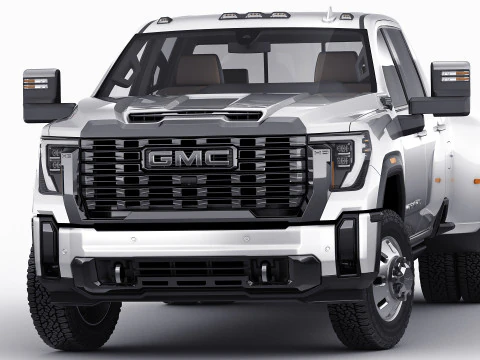 Pick-up Sierra 3500HD Dually Denali Ultimate 2024 3D Model