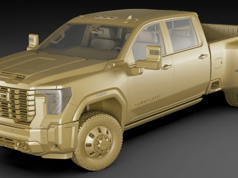 Pick-up Sierra 3500HD Dually Denali Ultimate 2024 3D Model