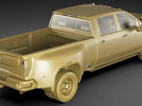 Pick-up Sierra 3500HD Dually Denali Ultimate 2024 3D Model
