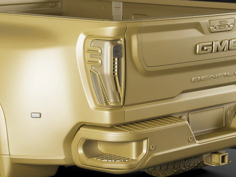 Pick-up Sierra 3500HD Dually Denali Ultimate 2024 3D Model
