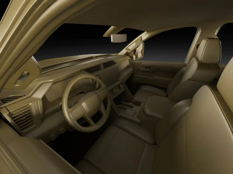 Pick-up Sierra 3500HD Dually Denali Ultimate 2024 3D Model