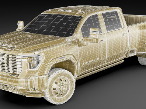 Pick-up Sierra 3500HD Dually Denali Ultimate 2024 Modèle 3D