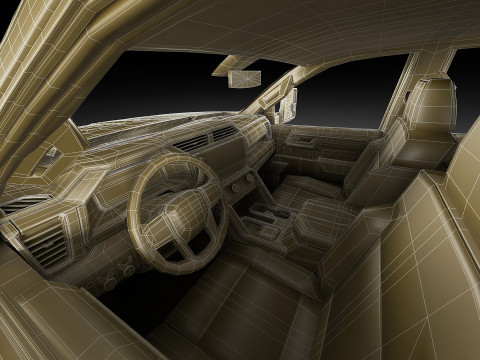 Pick-up Sierra 3500HD Dually Denali Ultimate 2024 Modèle 3D