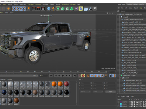 Pick-up Sierra 3500HD Dually Denali Ultimate 2024 Modèle 3D