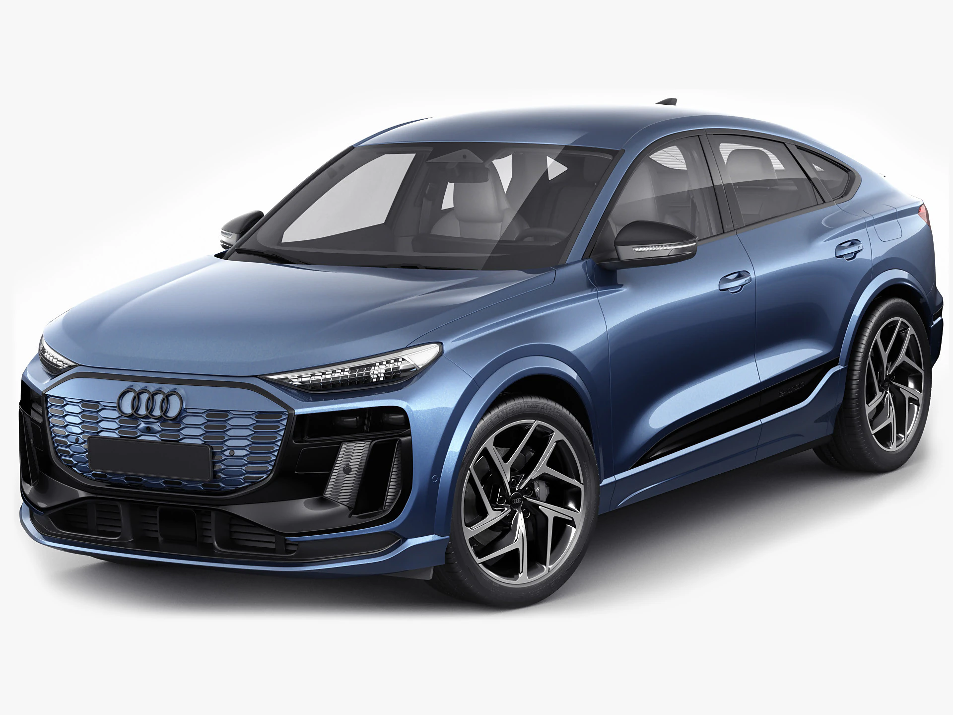 Audi Q6 Sportback e-tron 2025 3D Model .c4d .max .obj .3ds .fbx .stl .blend 