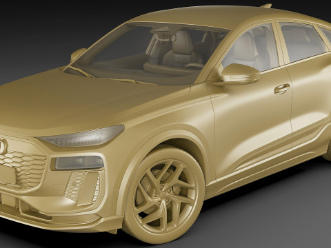 Audi Q6 Sportback e-tron 2025 3Dモデル