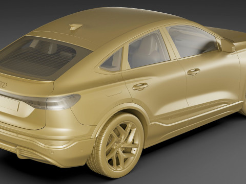 Audi Q6 Sportback e-tron 2025 3Dモデル