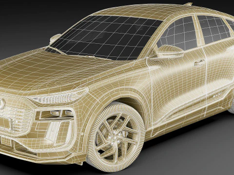 Audi Q6 Sportback e-tron 2025 3D Model