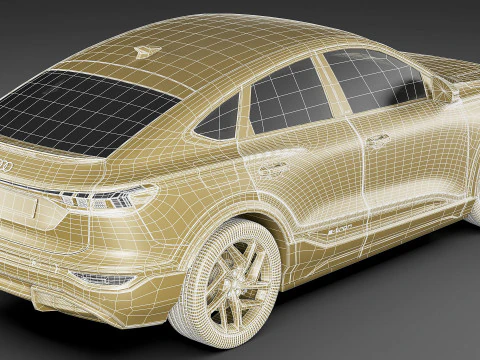 Audi Q6 Sportback e-tron 2025 3D Model