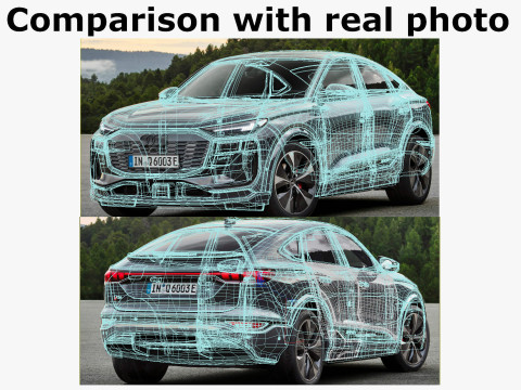 Audi Q6 Sportback e-tron 2025 3Dモデル