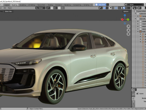 Audi Q6 Sportback e-tron 2025 3Dモデル