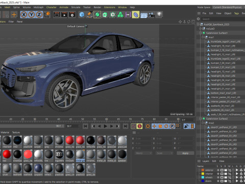 Audi Q6 Sportback e-tron 2025 3Dモデル