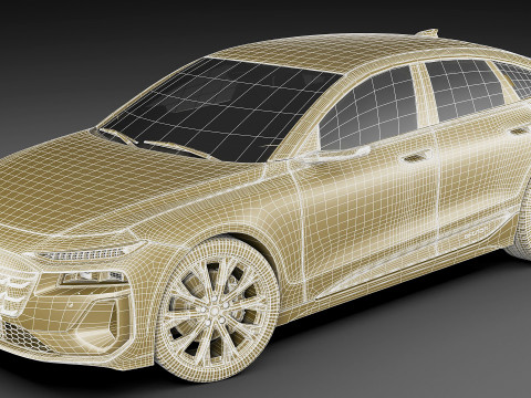 Audi A6 e-tron sportback 2025 3D-Modell