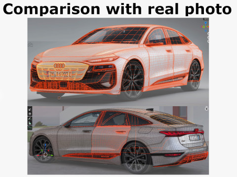 Audi A6 e-tron sportback 2025 3D-Modell