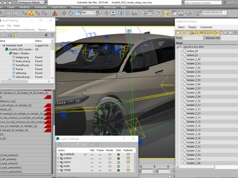 Audi A6 e-tron sportback 2025 3D-Modell
