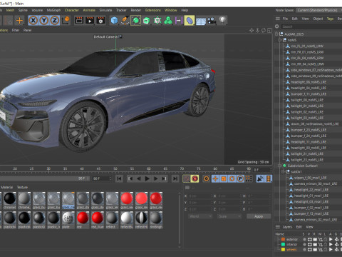 Audi A6 e-tron sportback 2025 3D-Modell
