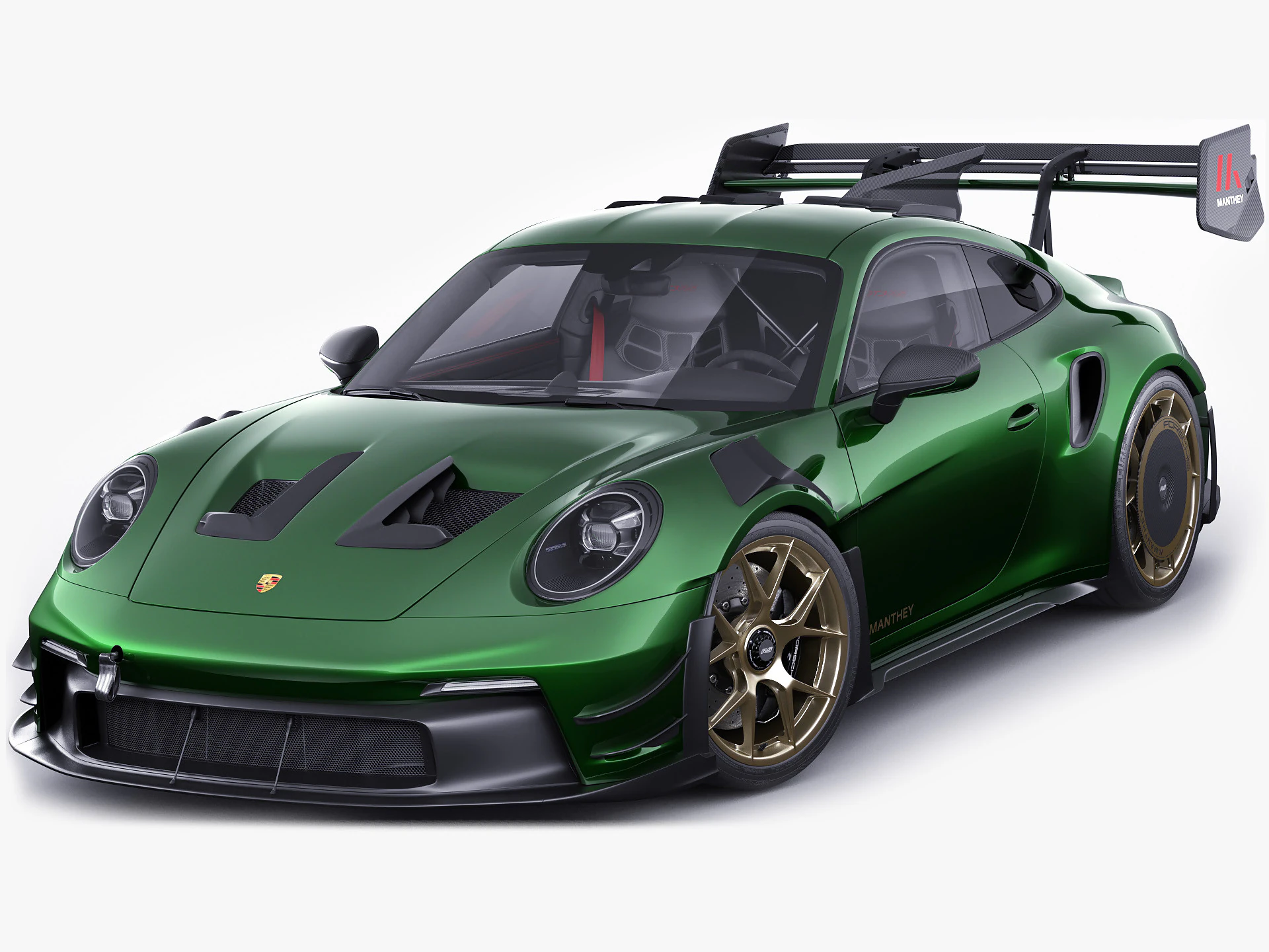 Porsche 911 GT3 RS 992 Manthey-kit 2025 3D Model .c4d .max .obj .3ds .fbx .stl .blend 