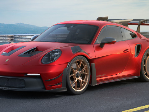 Porsche 911 GT3 RS 992 Manthey Kit 2025 Modelo 3D